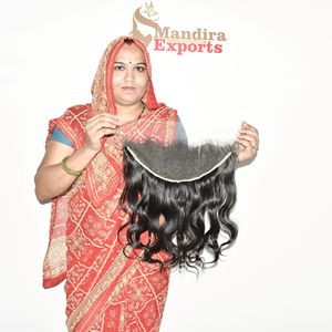 Extensions de cheveux humains vierges 100% naturels, alignés aux cuticules, sans colle, avec dentelle HD 13*6, ondulés, densité 180%, vente en gros - Product Image 4