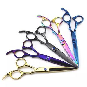 Tijeras Profesionales de Peluquería para Adelgazar el Cabello, Acero Inoxidable 4Cr13, Hoja Afilada de 30 Dientes, para Diestros, Mango Largo, para Estilismo en Salón - Product Image 4