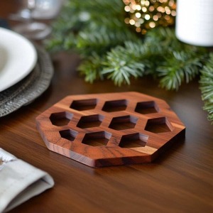 Salvamanteles Metálico de Estilo Moderno para Utensilios Calientes, Resistente al Calor, Protector de Mesa de Cocina, Salvamanteles Metálico Decorativo Resistente al Calor para Comedor - Product Image 4