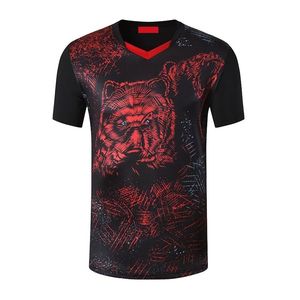 T-shirt pour homme, noir et rouge, design multicolore, col rond, manches courtes, 100% coton, séchage rapide, respirant, personnalisable - Product Image 1
