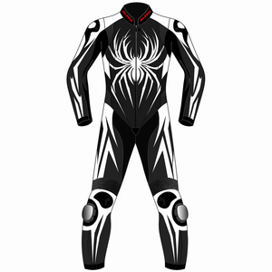 Traje de Carreras de Motocicleta Personalizado Rapider Man, Hecho a Medida con Cuero Vacuno/Canguro, Mono de Una Pieza/Traje de Motociclista, Protector OEM CE - Product Image 1