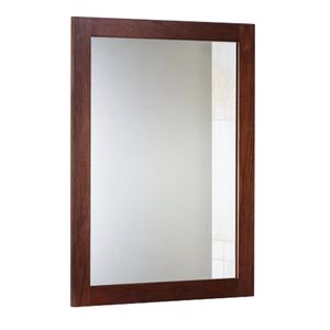 Specchio da parete moderno rettangolare con cornice effetto legno, 11,8x15,7 pollici, per bagno, camera da letto, soggiorno - Product Image 5