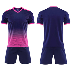 Custom Men's Soccer Jersey Set Full Sleeve Color Blocked 100% Polyester Moisture Wicking Breathable Elastic Waist <b>Athletic</b> Fit - Product Image 4