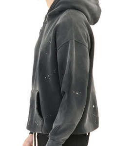เสื้อฮู้ดวินเทจฟอกสีซีดแบบซันเฟด ผ้าฝ้าย 100% เฟรนช์เทอร์รี่เนื้อหนา เสื้อฮู้ดเปล่าคุณภาพสูง ผู้ผลิตเสื้อฮู้ดแบบ OEM และ ODM - Product Image 4