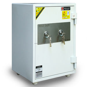 WELKO Electronic <b>Safes</b> with Key Lock Anti-theft & Fireproof 1000-1200C Brown Stainless Steel Home & Commercial Use - Product Image 2