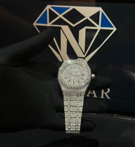 Reloj de Lujo con Diamantes Moissanite, Movimiento Automático, Estilo Hip Hop para Hombre - Product Image 2