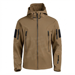 Veste tactique d'extérieur pour homme, camouflage, imperméable, en polaire, avec capuche, softshell, veste d'hiver pour la randonnée, la chasse, le camping - Product Image 2