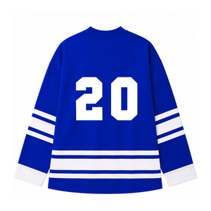 Camiseta de Hockey sobre Hielo de la Hermandad Zeta Phi Beta, Azul y Blanca, Malla de Poliéster, Absorbe la Humedad, Rendimiento Atlético, Ropa Deportiva - Product Image 4