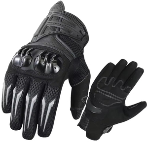 Guantes de Motociclismo de Invierno, de Cuero, Transpirables, Deportivos, Antideslizantes, Impermeables, con Pantalla Táctil, Dedos Completos, Precio Económico - Product Image 1
