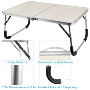 Foldable Laptop <b>Table</b> Notebook Lap <b>Tray</b> for <b>Bed</b> Sofa Couch Floor Dormitory-for Breakfast Reading Writing Study - Product Image 3