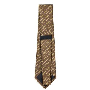Corbata de Seda Iota Phi Theta Marrón Dorado 1963, Accesorio Clásico Formal Premium para Fraternidad Griega - Product Image 2