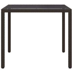 Tavolo da pranzo da giardino 90x90x75 cm in polyrattan per esterni - Product Image 4