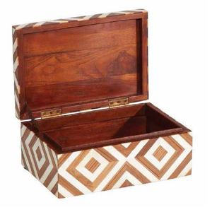 Nueva Caja Organizadora de Joyería Rectangular Moderna con Incrustaciones de Hueso Sólido, Precio al por Mayor - Product Image 2