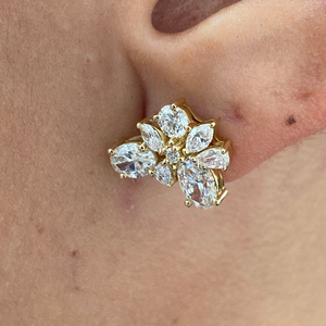 Magnifiques boucles d'oreilles en diamants de laboratoire IGI, bijoux en or 10k, 14k, 18k pour occasions spéciales, or jaune, rose, blanc massif, diamants certifiés. - Product Image 3