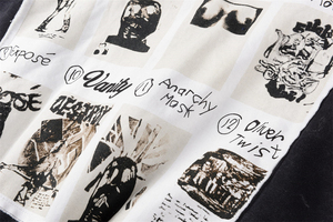เสื้อฮู้ดลำลองพิมพ์ลายปะติด SAINT VANITY ผ้าฝ้ายทอ 100% บุซับในสำหรับฤดูหนาว ปักลาย - Product Image 6