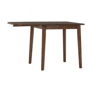 Table à manger extensible en bois massif minimaliste et peu encombrante pour appartements et studios, meubles en bois modernes - Product Image 1