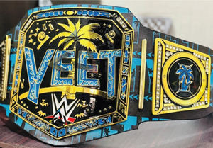 Cinturón de Campeonato de Lucha Libre Personalizado W-W-E YEET, 4 mm - Placas de Metal Chapadas en Oro y Correa de Cuero - Product Image 2