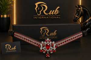 Venta al por mayor de cuero de caballo Crystal Horse 7860B de Rub International, cómodo, con logotipo personalizado, colores personalizados, diseños personalizados, MOQ 10 piezas - Product Image 2