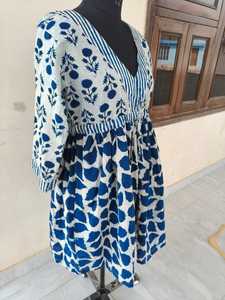 Vestido Maxi Boho de Algodón de Alta Calidad para Mujer, Vestido Estampado Floral, Corte Ajustado y Evase, Vestido Informal Cómodo y Sin Arrugas - Product Image 4