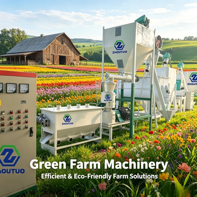 2tph Customizable Feed Processing Line Alloy Steel Energy Saving Feed Making Equipment for Poultry Livestock Farm