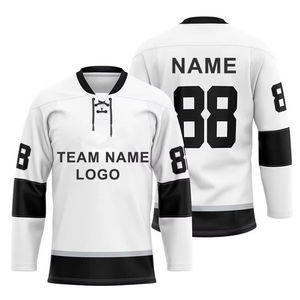 Nouveau Maillot de Hockey sur Glace Personnalisé de Haute Qualité pour Hommes, Broderie Nom et Numéro, Vente en Gros - Product Image 3