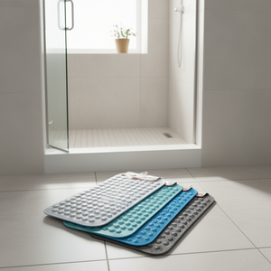 Alfombrillas de Baño Antideslizantes Modernas de 40*90CM, Alfombrillas de Plástico de Color Sólido para el Hogar, Seguridad en el Baño, Paquete Mixto - Product Image 3