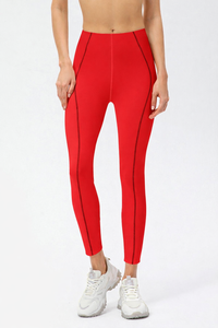 Custom Wholesale Stylish <b>Women</b> High Waist Leggings Comfortable Fashion Yoga Workout Exercise & Casual Leggings - Product Image 2