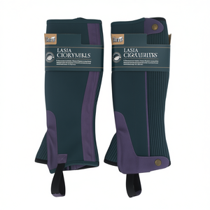 Women's Synthetic Leather Mid Rise Half <b>Chaps</b> Durable Equestrian Leg Protection Horse <b>Riding</b> Gear Cowboy <b>Chaps</b> - Product Image 2