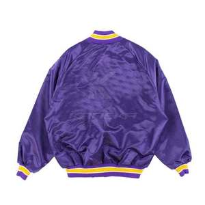 Men's Silk Winter <b>Jacket</b> <b>with</b> Stand Collar and Front Logo Eco-Friendly Breathable <b>Fleece</b> <b>Lining</b> for Outdoor Casual Use - Product Image 2