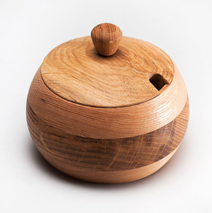 Decorative Wooden Sugar Bowl with Lid Candy, <b>Spice</b> <b>Jar</b> Condiment Nuts Serving Bowl Home & Kitchen Bowls by blossom craft india - Product Image 6