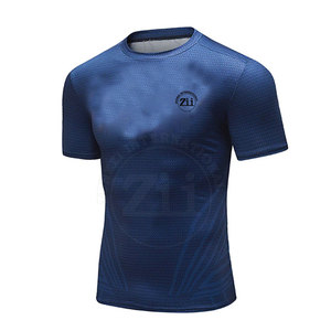 Nouveau design, haute qualité, chemises de compression pour hommes à manches courtes, respirantes, légères, grandes tailles, Spandex/Polyester, best-seller, tendance - Product Image 1