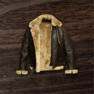 Veste en cuir véritable et toile pour homme, automne-hiver - Qualité supérieure, imperméable, respirante, écologique, séchage rapide, col montant, fermeture avant - Product Image 1