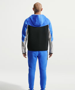 Men's Color Blocking Hooded <b>Tracksuit</b> Full Sleeve Zipper Sporty Design Breathable Polyester Cotton Autumn Wear Regular Fit - Product Image 2