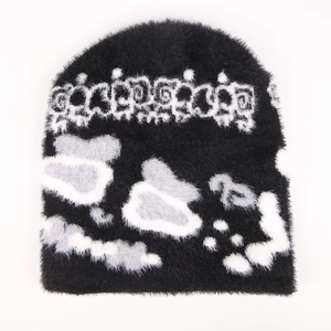 Gorros de Punto de Invierno para Hombre con Logotipo Grande al por Mayor, Gorros Unisex - Product Image 4