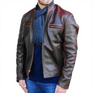 Chaqueta a prueba de aire de piel de becerro auténtica 100% superventas al por mayor ropa de motorista de buena calidad accesorios suministros temporada de invierno - Product Image 3