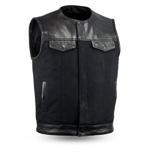 Chaleco de Cuero para Hombre, Diseño Moderno, Transpirable, de la Mejor Calidad, Venta al Por Mayor, Bajo MOQ, para Venta en Línea - Product Image 1