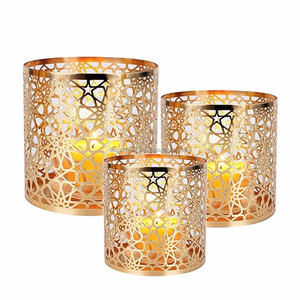 High Quality Copper Finished Metal Tealight Votive Candle Holder Handcrafted <b>Christmas</b> <b>Outdoor</b> <b>Lighting</b> Bucket Home <b>Decor</b> Design - Product Image 4