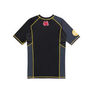 Vente en gros de T-shirts et Leggings de fitness par sublimation, Rash Guards courts personnalisés imprimés UPF50 anti-UV, BJJ Unisexe Écologique Séchage rapide - Product Image 4