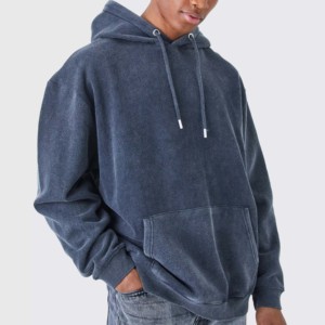 Sudaderas con Capucha Vintage 2025 para Hombre, 100% Algodón, Lavado Ácido, Cierre Completo, Estampado en Varios Colores, Tallas hasta 6XL para Invierno - Product Image 1