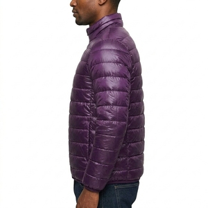 Men Puffer Jacket Lightweight Quilted Full <b>Zip</b> Stand Collar Padded Casual Outerwear Stylish Custom OEM Wholesale Manufacturer - Product Image 4