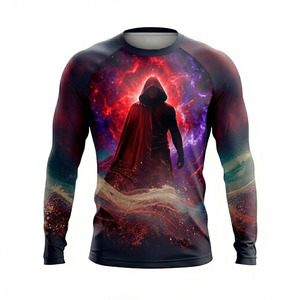Premium Custom Sublimated Rash Guard Long Sleeve Compression <b>Shirt</b> Lightweight Quick-Dry Breathable Wear - Product Image 3