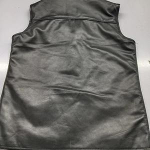 Chaleco Formal de Cuero Genuino de Doble Botonadura Premium con Lujo Vintage y Toque Moderno, Diseño de Logotipo Personalizado Aceptado, Forro de Piel - Product Image 3