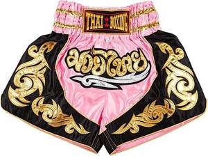 Shorts de combat Muay Thai personnalisés respirants pour hommes, boxe, MMA, grappling, fitness, BJJ, Jiu Jitsu, Kimono en polyester/satin de qualité supérieure - Product Image 3