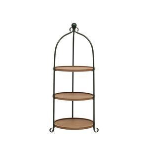 Best Seller Scalloped Edge Wooden Cake Stand Round Pedestal <b>Dessert</b> Display Tray Rustic Natural Kitchen Decor Item - Product Image 4