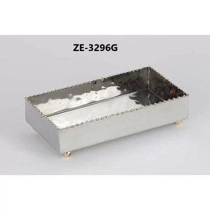 Porta Servilletas Redondo Bordado en Metal Plateado y Dorado de Estilo Vintage, Ecológico, Hecho a Mano, Decoración Moderna para el Hogar y Avión - Product Image 5