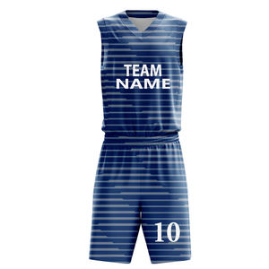 ชุดบาสเก็ตบอลแบบยูนิเซ็กซ์สั่งทำพิเศษ ลายพิมพ์แบบซับลิเมชั่น กลับด้านได้ เสื้อบาสเก็ตบอลแบบกำหนดเอง ออกแบบชุดยูนิฟอร์มส่วนตัวสำหรับผู้ใหญ่ - Product Image 3