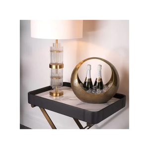 Cubo de Hielo Metálico Dorado, Enfriador de Vino y Champán para Fiestas, Bares, Restaurantes, Mesas de Comedor, Almacenamiento de Bebidas de Lujo para el Hogar - Product Image 5