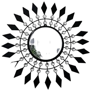 Espejo redondo de diseño con marco de acero inoxidable interiores modernos elegante espejo de pared redondo contemporáneo con acero inoxidable - Product Image 1