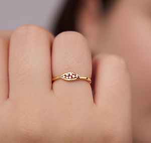 แหวนทองคำ 14KT สไตล์วินเทจสุดหรู ประดับเพชรทรงกลมเจียระไนแบบบริลเลียนท์ ได้รับการรับรองจาก IGI ของขวัญวันครบรอบแต่งงานสำหรับผู้หญิง - Product Image 6