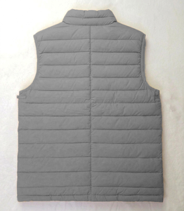 Gilet matelassé sans manches en polyester écologique, nouveau design, doux, respirant, pour homme, avec logo personnalisé, idéal pour l'hiver - Product Image 2